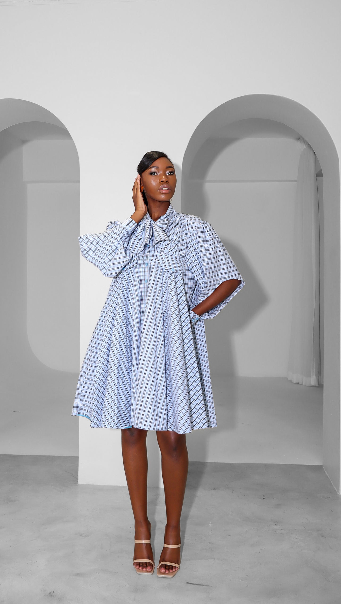 Betty Check Shirt Dress