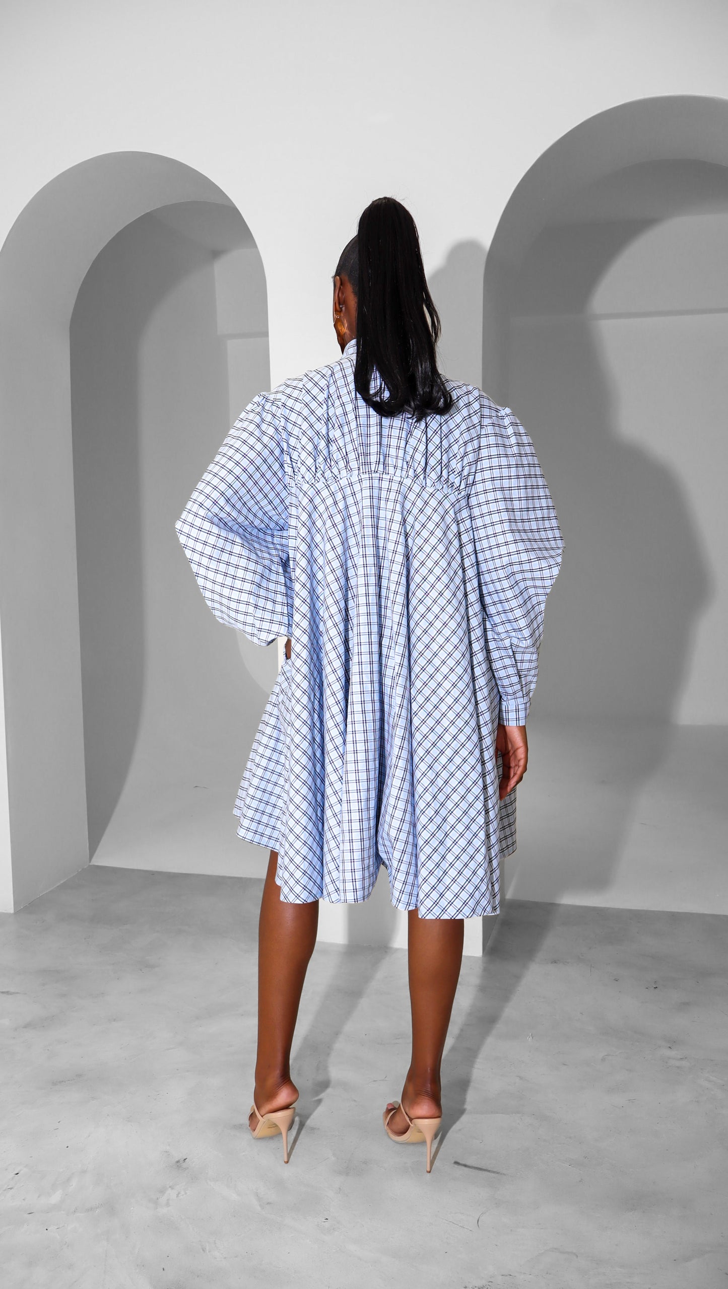 Betty Check Shirt Dress